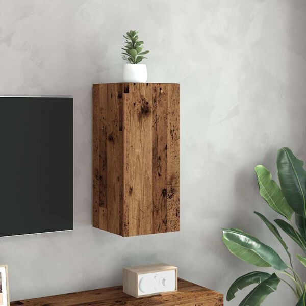 vidaXL Meuble TV vieux bois 30,5x30x60 cm bois d'ing&eacute;nierie