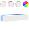 vidaXL Meubles TV muraux avec lumi&egrave;res LED 2 pcs blanc 80x35x31 cm