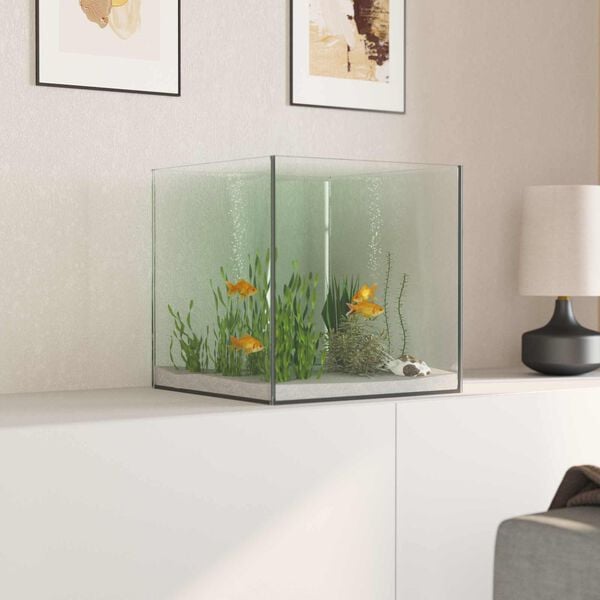 vidaXL Aquarium avec stockage Transparent 30 x 30 x 30 cm Verre