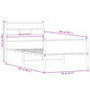vidaXL Cadre de lit sans matelas ch&ecirc;ne fum&eacute; 90x200cm bois d'ing&eacute;nierie