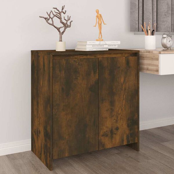 vidaXL Buffet Ch&ecirc;ne fum&eacute; 70x41x75 cm Bois d'ing&eacute;nierie