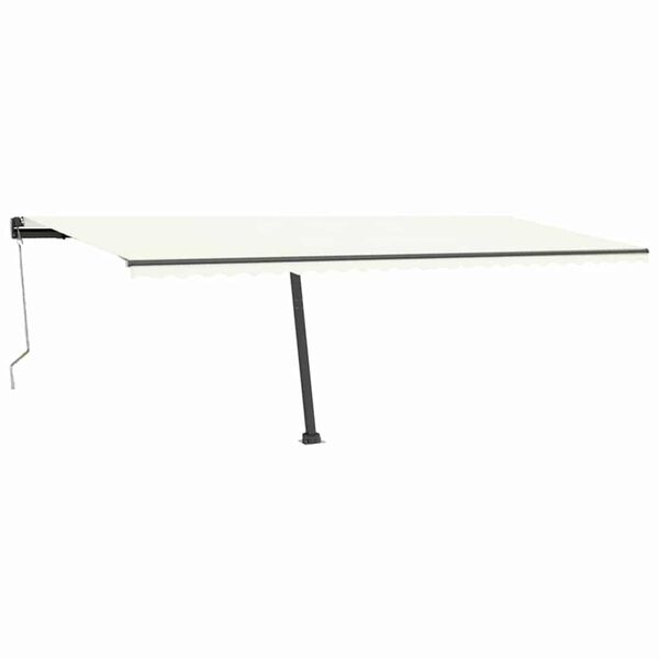 vidaXL Auvent automatique sur pied 600x300 cm Cr&egrave;me