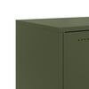 vidaXL Buffet vert olive 100,5x39x72 cm acier