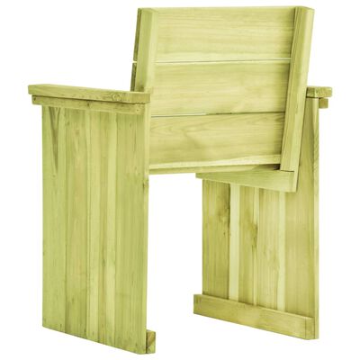 vidaXL Chaise de jardin Bois de pin imprégné