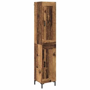 vidaXL Haut Armoire Bois Ancien 34,5 x 34 x 180 cm Bois d'ing&eacute;nierie