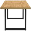 vidaXL Table à manger NOAIN pieds en forme de U 160x90x75cm massif pin