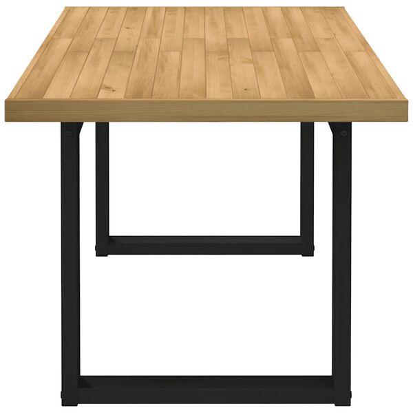 vidaXL Table à manger NOAIN pieds en forme de U 160x90x75cm massif pin
