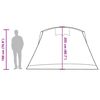 vidaXL Tente familiale tunnel 8 personnes gris et orange imperm&eacute;able