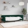 vidaXL Lit de repos sans matelas vert fonc&eacute; 90x200 cm velours
