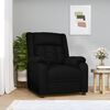 vidaXL Fauteuil inclinable Noir Similicuir