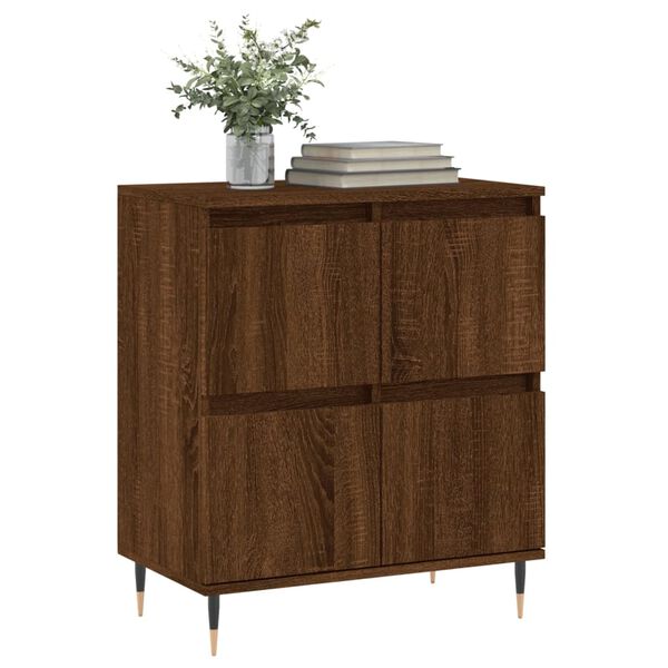 vidaXL Buffet Ch&ecirc;ne marron 60x35x70 cm Bois d'ing&eacute;nierie