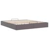 vidaXL Cadre de lit ottoman sans matelas gris 180x200 cm similicuir