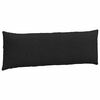 vidaXL Coussins de canapé 2 pcs Noir 120 x 40 cm tissu
