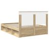 vidaXL Cadre de lit Sonoma 140 x 190 cm Bois de pin massif