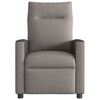 vidaXL Fauteuil de massage inclinable &eacute;lectrique Taupe Tissu
