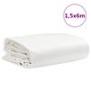 vidaXL B&acirc;che blanc 1,5x6 m 650 g/m&sup2;