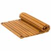 vidaXL Tapis de bain Uni Marron 60 x 40 cm bois
