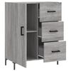 vidaXL Buffet sonoma gris 69,5x34x90 cm bois d'ing&eacute;nierie