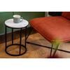 H&S Collection Ensemble de tables d'appoint 2 pcs blanc