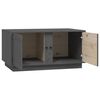 vidaXL Table basse Gris 80x50x40 cm Bois massif de pin