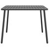 vidaXL Table de jardin anthracite 100x100x71 cm acier