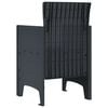 vidaXL Chaise de jardin 2 pcs Anthracite 53 x 49 x 85 cm PP