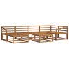 vidaXL Ensemble de canap&eacute;s d'ext&eacute;rieur 7 pcs Naturel