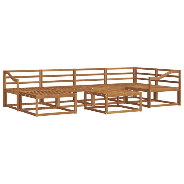 vidaXL Ensemble de canap&eacute;s d'ext&eacute;rieur 7 pcs Naturel