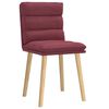 vidaXL Chaises à manger lot de 2 rouge bordeaux tissu