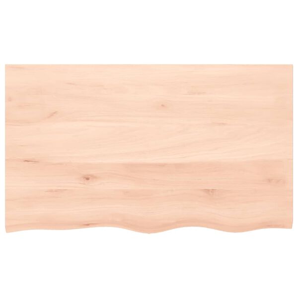 vidaXL Comptoir de salle de bain 100x60x2 cm bois massif non traité