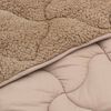 vidaXL Duvet d'hiver Taupe 135 x 200 cm Microfibre et polaire Teddy