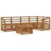 vidaXL Ensemble de canap&eacute;s d'ext&eacute;rieur 6 pc Naturel Polyester