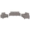 vidaXL Ensemble de canap&eacute;s 3 pcs taupe tissu