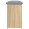 vidaXL Banc à chaussures chêne sonoma 102x32x50 cm bois d'ingénierie