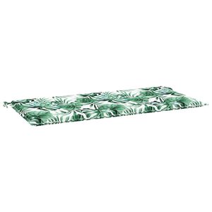 vidaXL Tapis de Chaise Tissu Oxford Motif feuilles 100 x 50 x 3 cm