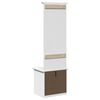vidaXL Armoire de couloir avec crochets BODO blanc 50x40x157 cm