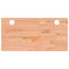 vidaXL Dessus de bureau 80x40x4 cm bois massif de h&ecirc;tre