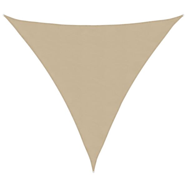 vidaXL Voile de parasol tissu oxford triangulaire 5x5x5 m beige