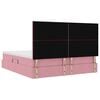 vidaXL Lit de Rangement avec matelas Rose 180 x 200 cm Velours
