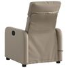 vidaXL Fauteuil de massage inclinable Cappuccino Similicuir