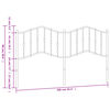 vidaXL T&ecirc;te de lit m&eacute;tal blanc 160 cm