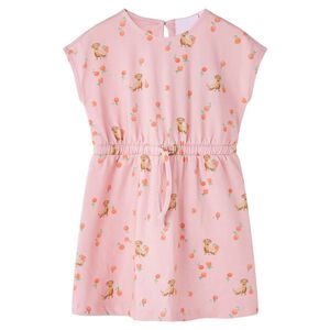 Robe pour enfants avec cordon orange clair 116