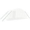vidaXL Serre avec cadre en acier blanc 10 m² 5x2x2,3 m