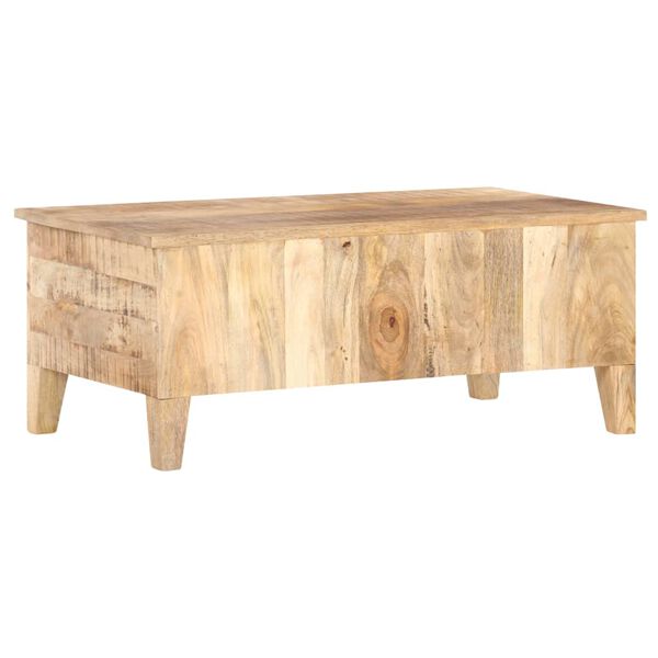 vidaXL Table basse 100x55x40 cm Bois de manguier brut