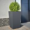 vidaXL Jardini&egrave;re anthracite 45x45x75 cm acier