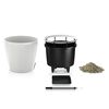 LECHUZA Jardini&egrave;re de table CLASSICO LS 21 ALL-IN-ONE blanc brillant