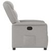 vidaXL Fauteuil inclinable gris nuage tissu