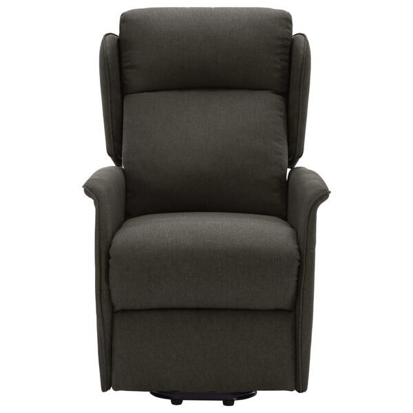 vidaXL Fauteuil de massage Taupe Tissu