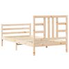 vidaXL Cadre de lit sans matelas 100x200 cm bois massif de pin