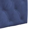 vidaXL T&ecirc;te de lit suspendue Bleu police 130 x 55 x 7 cm Velours